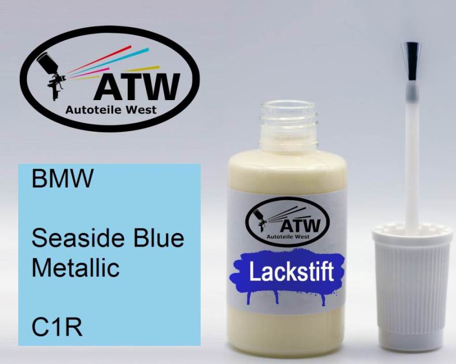 BMW, Seaside Blue Metallic, C1R: 20ml Lackstift, von ATW Autoteile West.